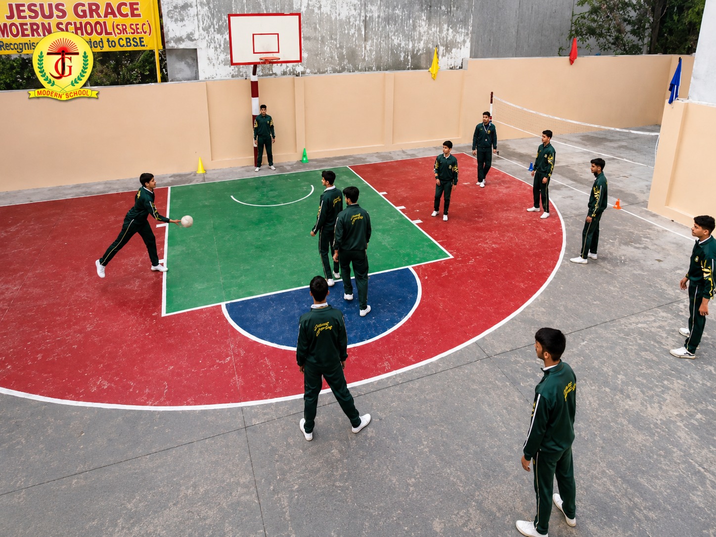 Sports basketball court activity